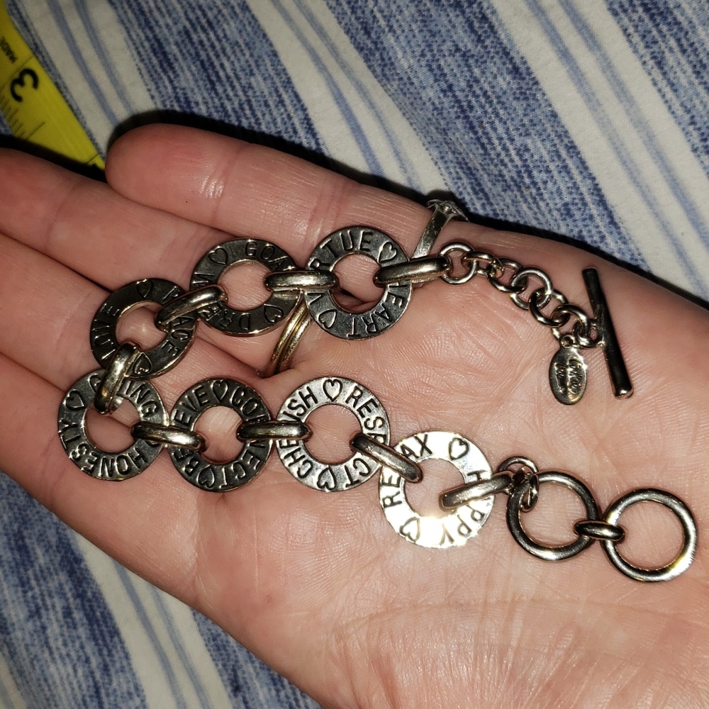 Cookie Lee inspirational word bracelet